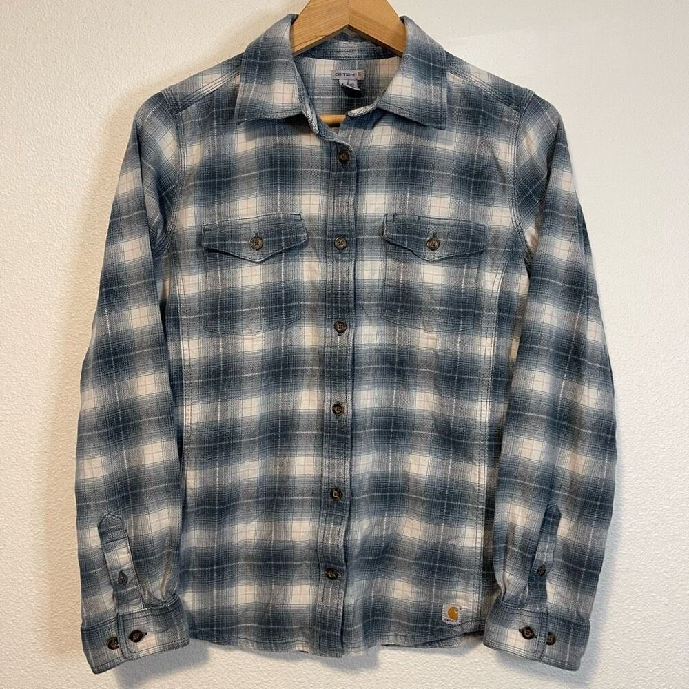 Carhartt Plaid Button Down Shirt‎ Size Medium